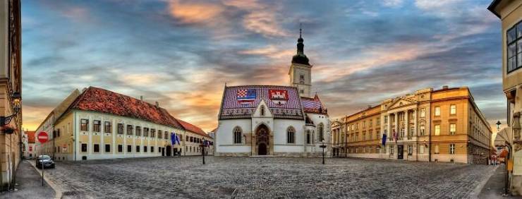 Верхний город в Загребе