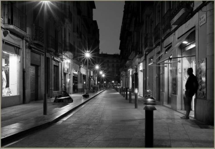 Ночные улицы Жироны