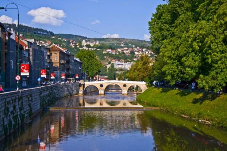 Река Миляцки в Сараево