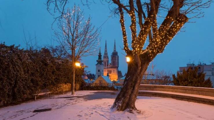Зимний Загреб