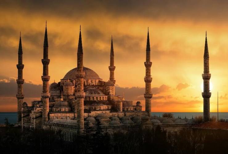 03 istanbul turkey blue mosque sunset