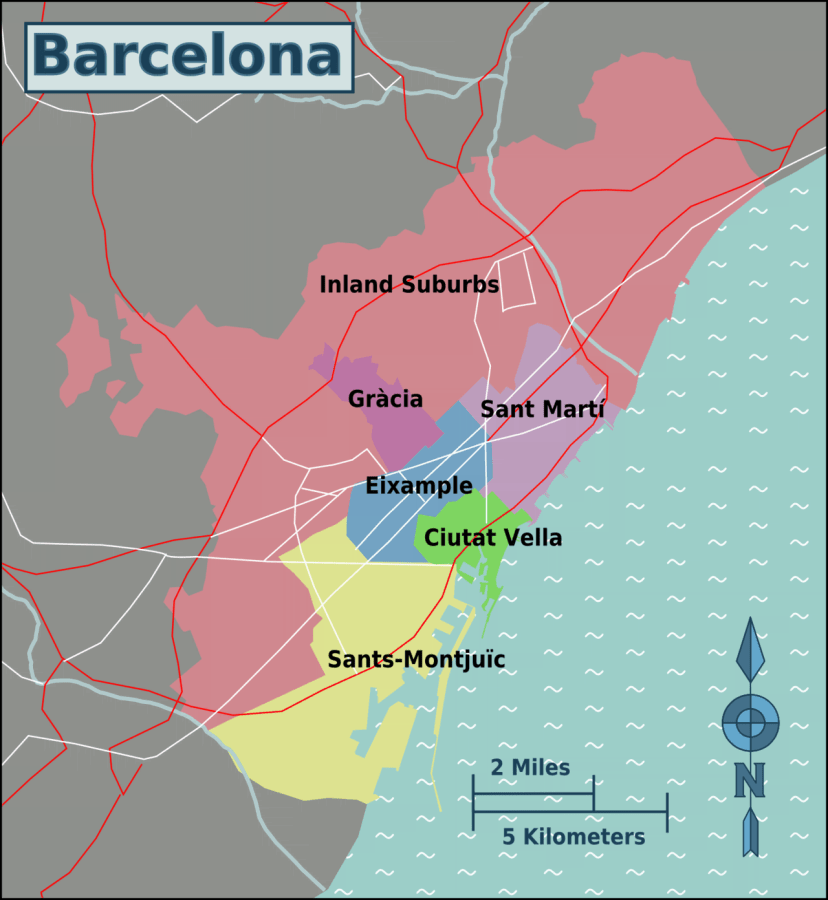 Районы Барселона