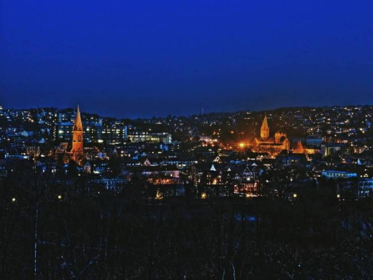 Панорама ночного Эссена