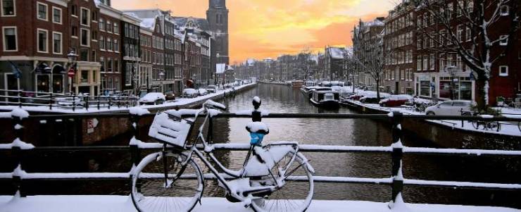 Зима в Амстердаме