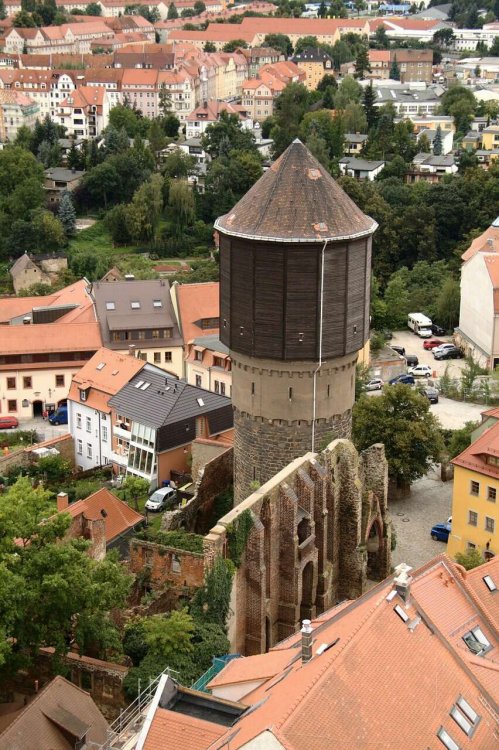 Костел францисканцев и водонапорная башня