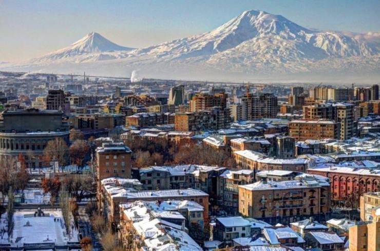 Ереван зимой 