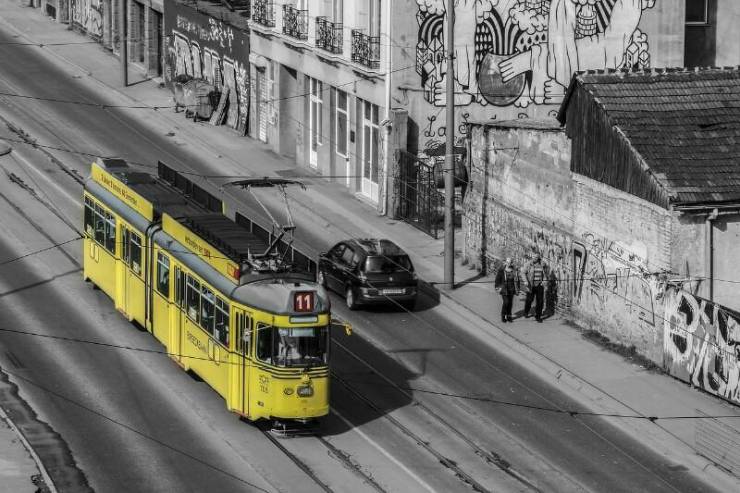 Трамвай на улицах Белграда