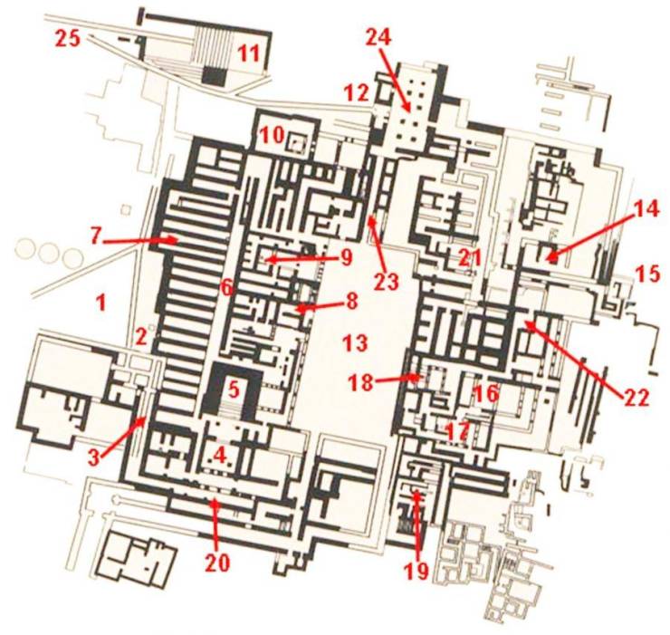 План Кносского дворца