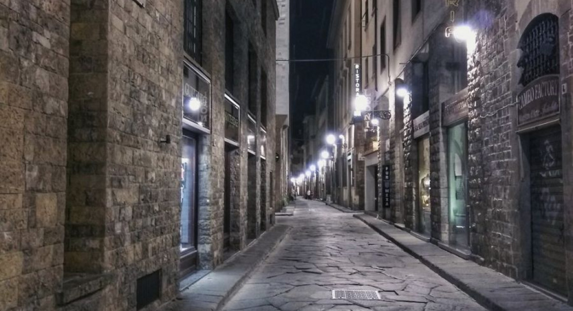 Улицы Флоренции ночь