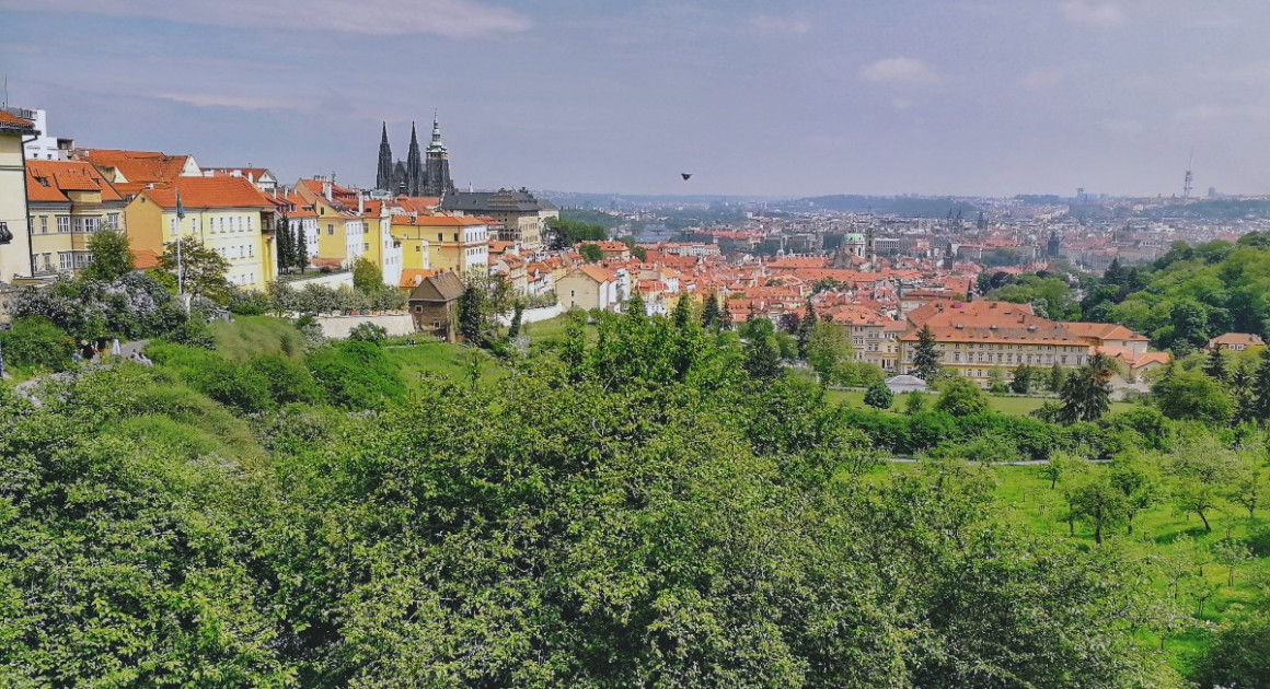 Вид на Прагу с Страговского монастыря