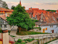 Вид на город с средневековых стен