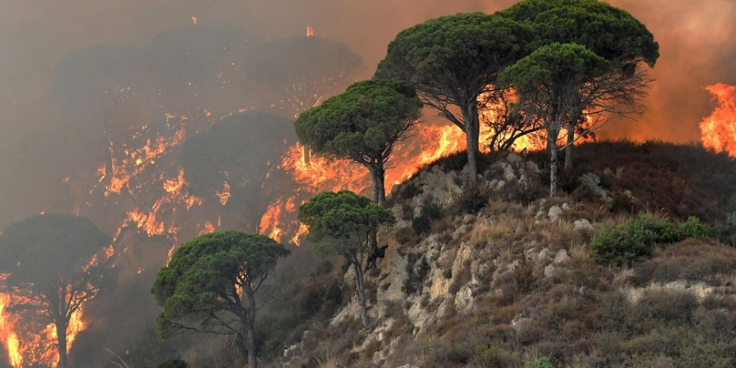 Пожары на Сицилии