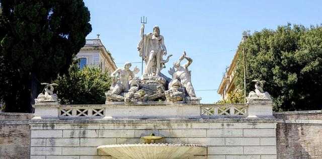 Город Фонтан Нептуна (Пьяцца-дель-Пополо)