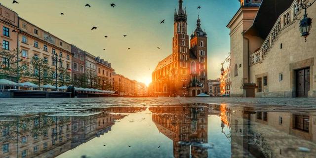 Город Мариацкий костел - Краков