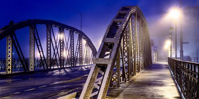 Город Млинский (Мельничный) мост во Вроцлаве - Mosty Młyńskie