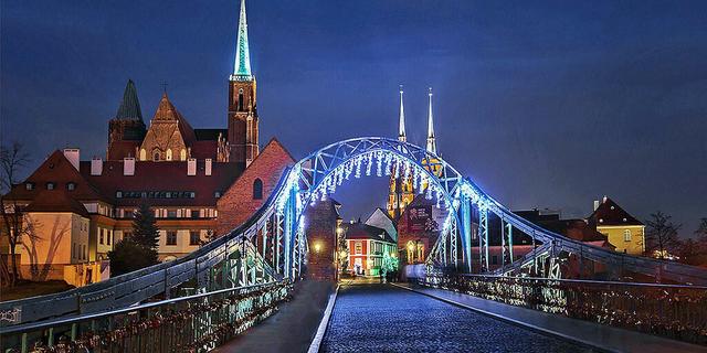 Город Остров Песок во Вроцлаве