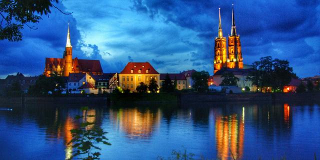 Город Тумский остров - старейшая часть Вроцлава