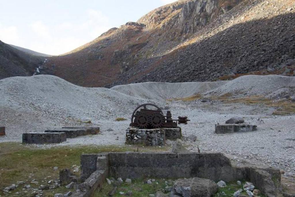 Развалины горнодобывающей деревни.