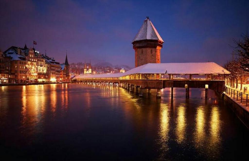Мост Часовни (Kapellbrücke)