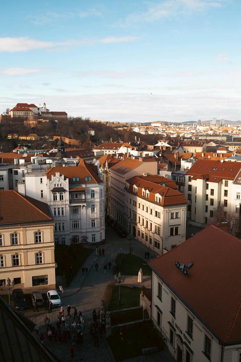 Вид на Шпильберк в Брно